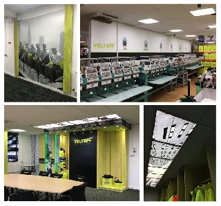 Baca Workwear transforms its workplace with new large format graphics.