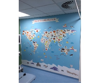 Digital Wall Murial Northampton Hospital